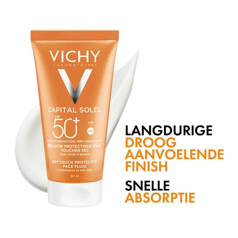 Vichy Capital Soleil Dry Touch Zonnecrème Gezicht SPF50 50 ML