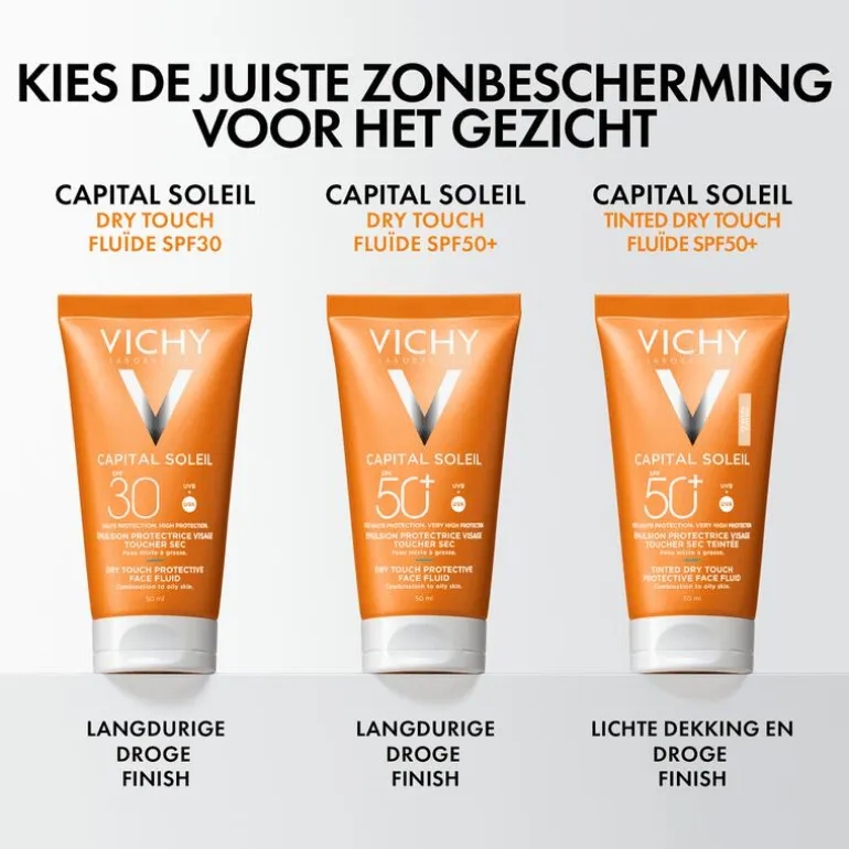 Vichy Capital Soleil Dry Touch Zonnecrème Gezicht SPF50 50 ML