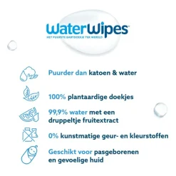 WaterWipes Billendoekjes Voordeelpak 3x48 144 Stuks