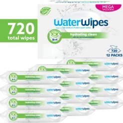 WaterWipes Hydrating Baby Wipes - 12x60