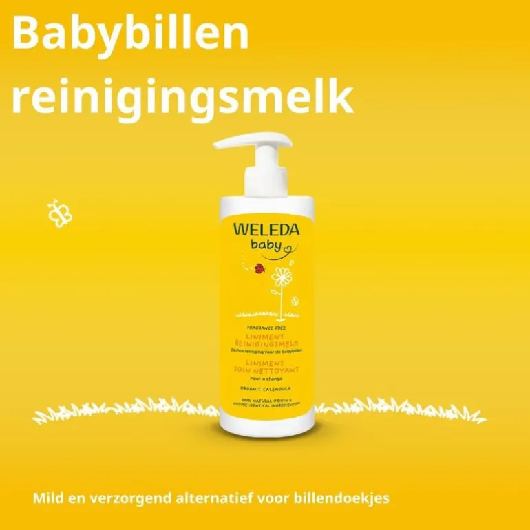 Weleda Calendula Liniment Babybillen Reinigingsmelk 400 ML