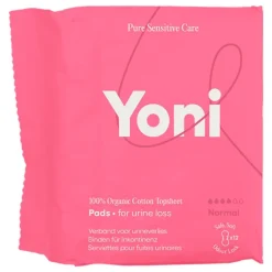 Yoni Verband Urineverlies Normal Bio Katoenen Toplaag 12 stuks
