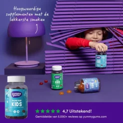 Yummugums Kids Magnesium Suikervrij 60 stuks