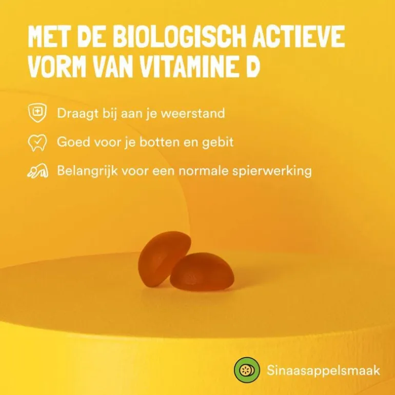 Yummygum Vitamine D3 Suikervrij 60 stuks