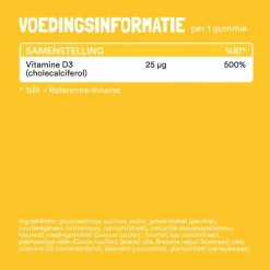 Yummygum Vitamine D3 Suikervrij 60 stuks