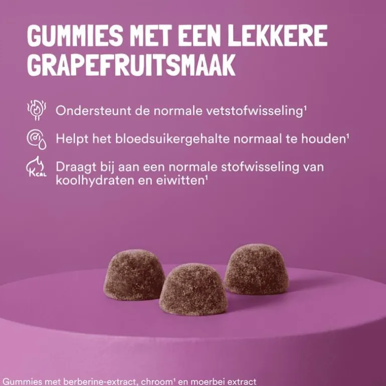 Yummygums Berberine Suikervrije Gummies 30 stuks