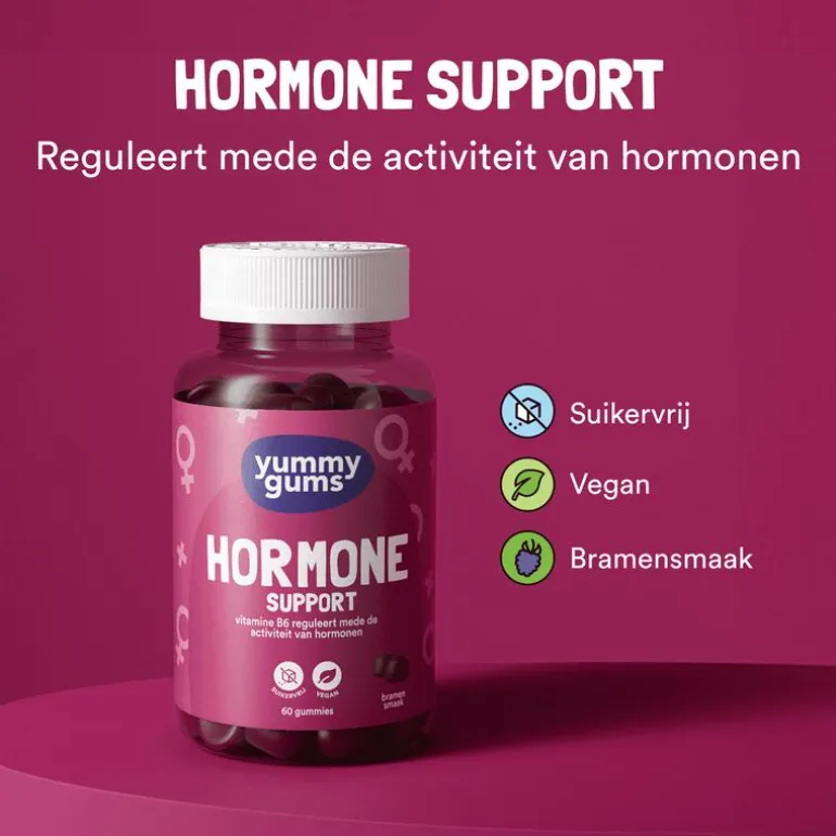 Yummygums Hormone Support gummies - suikervrij - 60 stuks