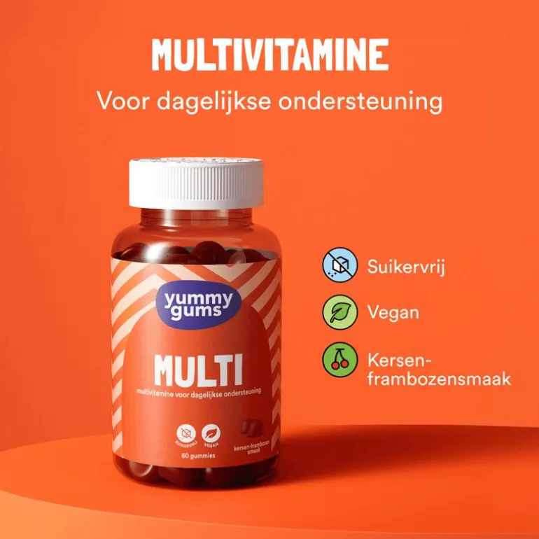 Yummygums Multi Suikervrij 60 stuks