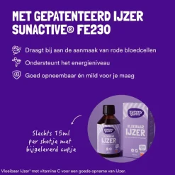 Yummygums Vloeibaar Ijzer - suikervrij - 250ml
