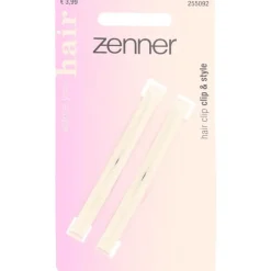 Zenner Haarklem speld zilver 2x